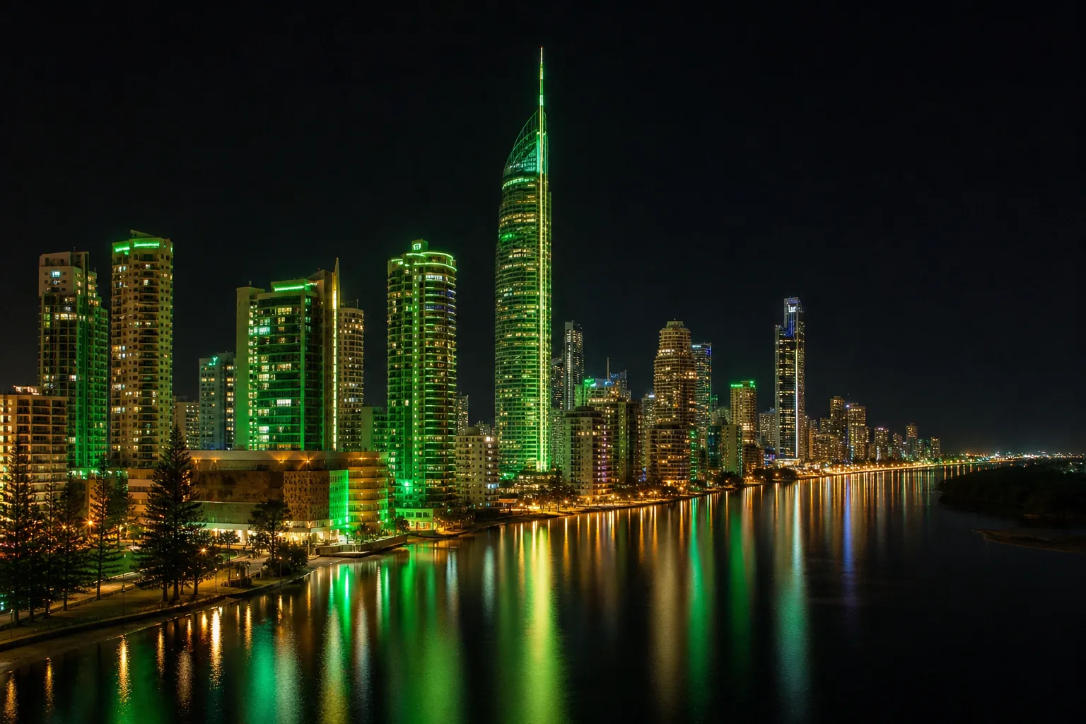Editorial city guide graphic for Royal Reels Casino readers in Gold Coast, QLD