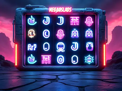 Megaquads pokie artwork at Royal Reels Casino